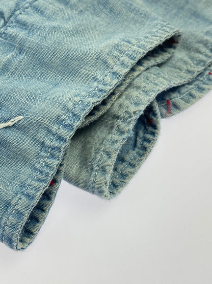 【中古品】【メンズ】 BIGMAC ビッグマック 70'S HANDSTITCH CHAMBRAY SHIRT 70年代 ハンドステッチ シャンブレー シャツ 長袖 ロングスリーブ 146-260724-hu-35-min カラー：ライトブルー系 万代Net店