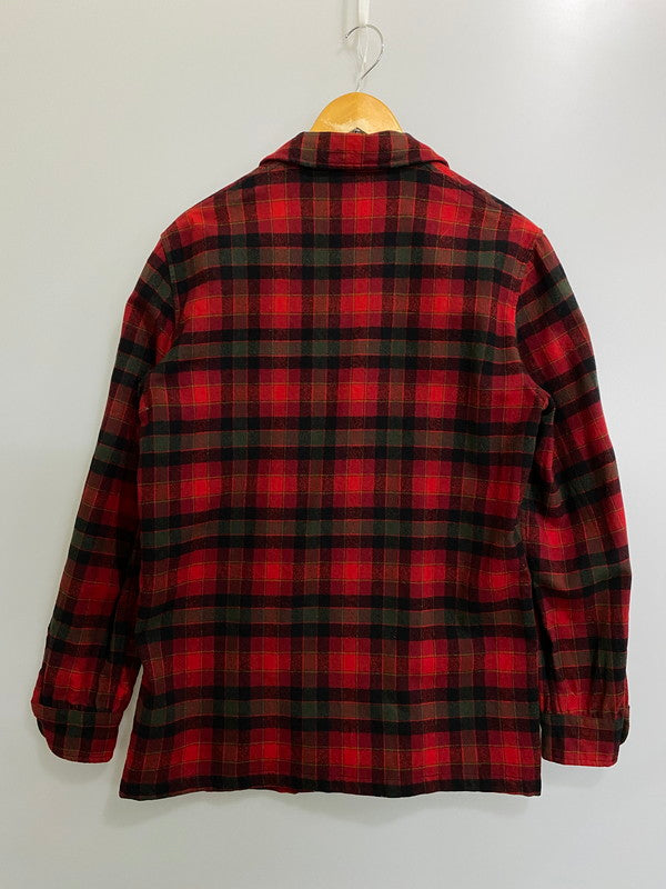 【現状渡し品】【メンズ】 PENDLETON ペンドルトン 60'S WOOL JACKET ウール ジャケット 146-260721-zi-21-min サイズ：M カラー：レッド/グリーン/チェック柄 万代Net店