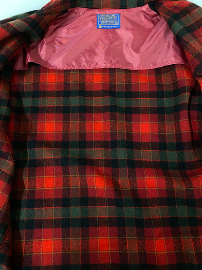 【現状渡し品】【メンズ】 PENDLETON ペンドルトン 60'S WOOL JACKET ウール ジャケット 146-260721-zi-21-min サイズ：M カラー：レッド/グリーン/チェック柄 万代Net店