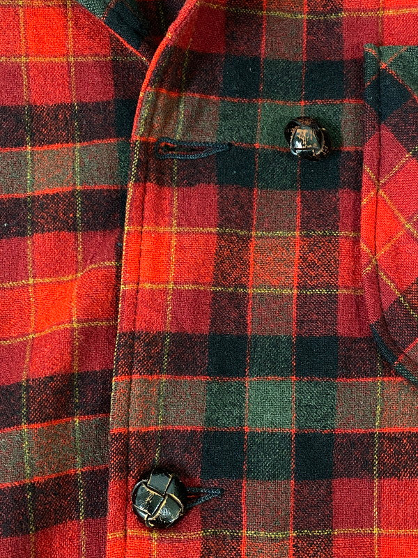 【現状渡し品】【メンズ】 PENDLETON ペンドルトン 60'S WOOL JACKET ウール ジャケット 146-260721-zi-21-min サイズ：M カラー：レッド/グリーン/チェック柄 万代Net店