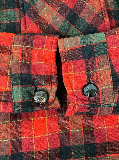 【現状渡し品】【メンズ】 PENDLETON ペンドルトン 60'S WOOL JACKET ウール ジャケット 146-260721-zi-21-min サイズ：M カラー：レッド/グリーン/チェック柄 万代Net店