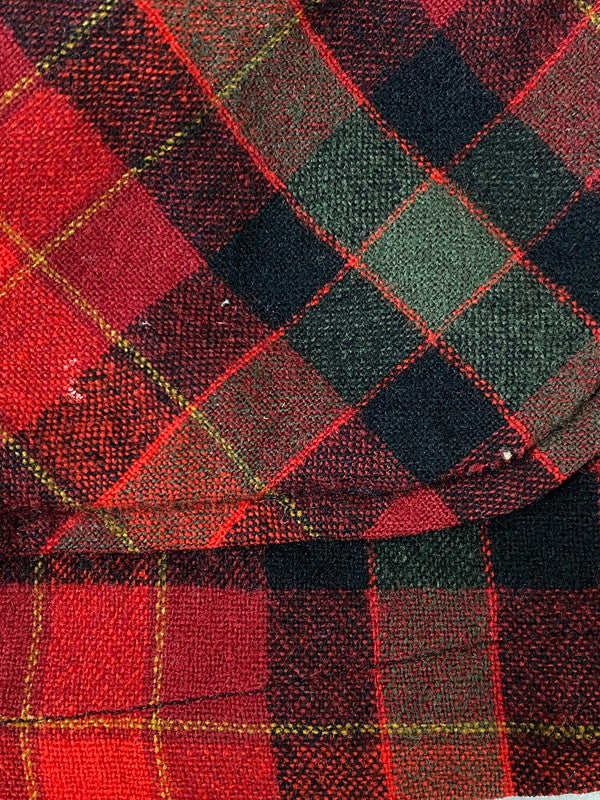 【現状渡し品】【メンズ】 PENDLETON ペンドルトン 60'S WOOL JACKET ウール ジャケット 146-260721-zi-21-min サイズ：M カラー：レッド/グリーン/チェック柄 万代Net店