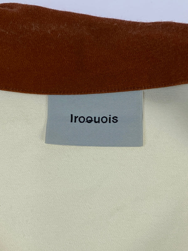 【中古品】【メンズ】 IROQUOIS イロコイ JAPANESE FLOWER L S SHIRT ジャパニーズ フラワー ロングスリーブ シャツ 379102 長袖 シャツ 140-260724-hu-30-min サイズ：2 カラー：イエロー 万代Net店