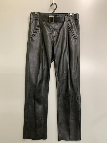 【中古品】【メンズ】 PIHAKAPI ピハカピ LEATHER PANTS 19A90PHU22 レザー パンツ メンズ ボトムス 152-260720-em-43-min サイズ：28 カラー：ブラック 万代Net店