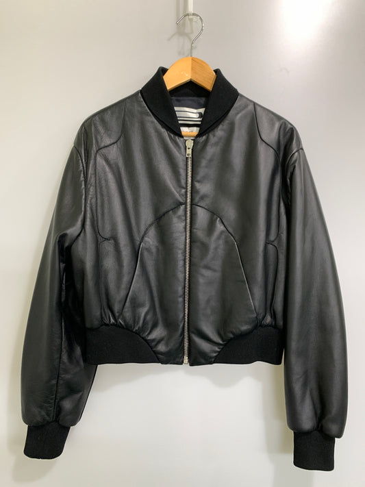 【中古品】【メンズ】 PIHAKAPI ピハカピ LEATHER BLOUSON 19A90PHU37 レザー ブルゾン メンズ アウター 革 ラムレザー 141-260720-em-47-min サイズ：M カラー：ブラック 万代Net店