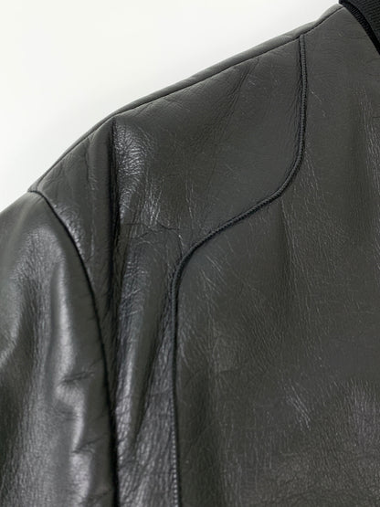 【中古品】【メンズ】 PIHAKAPI ピハカピ LEATHER BLOUSON 19A90PHU37 レザー ブルゾン メンズ アウター 革 ラムレザー 141-260720-em-47-min サイズ：M カラー：ブラック 万代Net店