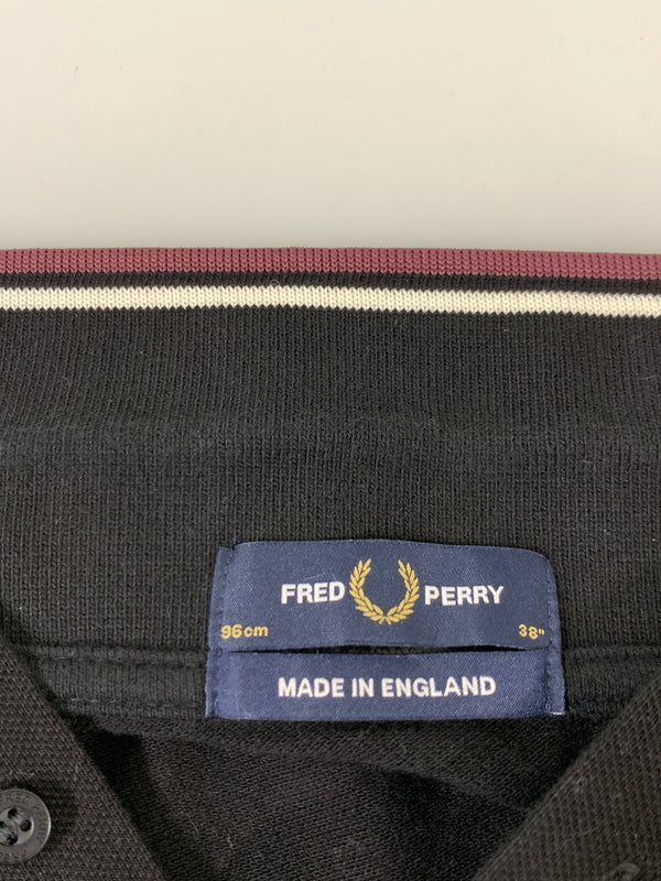 【中古品】【メンズ】 FRED PERRY フレッドペリー イングランド製 SS POLO SHIRT 半袖 ポロシャツ メンズ トップス ショートスリーブ 141-260720-em-61-min カラー：ブラック 万代Net店