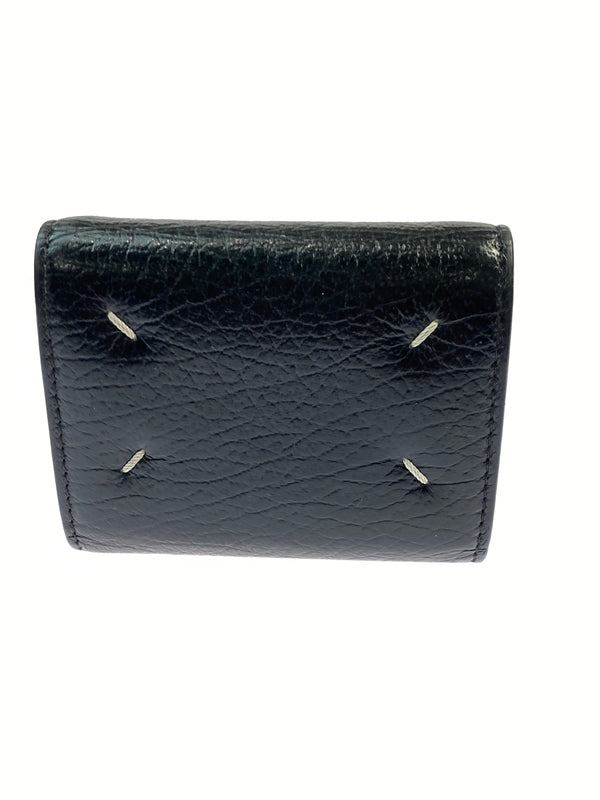 【中古品】【メンズ】 MAISON MARGIELA メゾン マルジェラ 4ステッチ アコーディオン フォールド レザー コンパクトウォレット カードケース S56UI0149 200-260723-jt-11-min カラー：ブラック 万代Net店