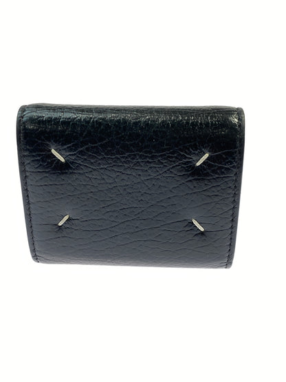 【中古品】【メンズ】 MAISON MARGIELA メゾン マルジェラ 4ステッチ アコーディオン フォールド レザー コンパクトウォレット カードケース S56UI0149 200-260723-jt-11-min カラー：ブラック 万代Net店