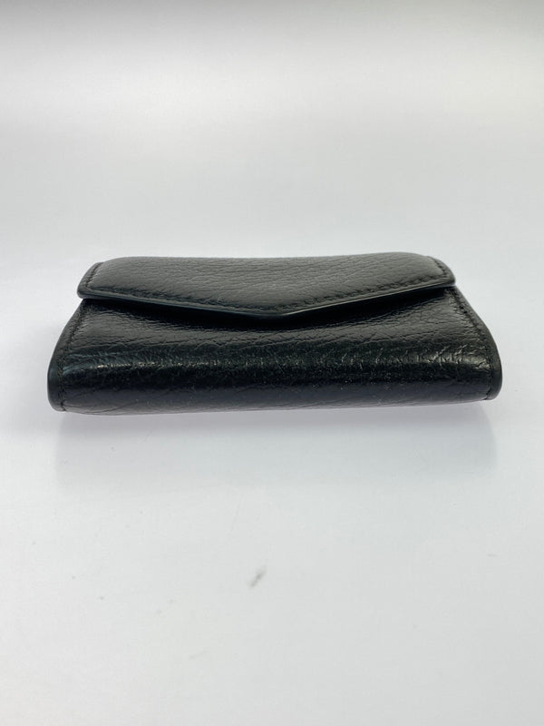 【中古品】【メンズ】 MAISON MARGIELA メゾン マルジェラ 4ステッチ アコーディオン フォールド レザー コンパクトウォレット カードケース S56UI0149 200-260723-jt-11-min カラー：ブラック 万代Net店