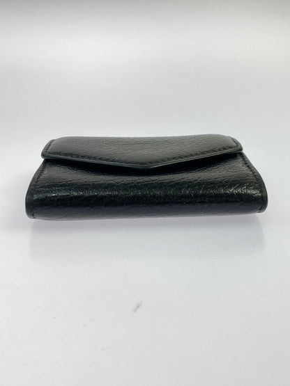 【中古品】【メンズ】 MAISON MARGIELA メゾン マルジェラ 4ステッチ アコーディオン フォールド レザー コンパクトウォレット カードケース S56UI0149 200-260723-jt-11-min カラー：ブラック 万代Net店