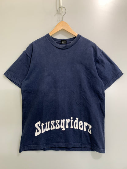 【中古品】【メンズ】 STUSSY CUSTOMADE ステューシー カスタムメイド SKULL PRINT TEE スカル プリント 半袖Tシャツ メンズ トップス 骸骨 142-260720-em-55-min カラー：ネイビー 万代Net店