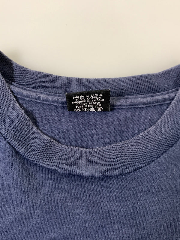 【中古品】【メンズ】 STUSSY CUSTOMADE ステューシー カスタムメイド SKULL PRINT TEE スカル プリント 半袖Tシャツ メンズ トップス 骸骨 142-260720-em-55-min カラー：ネイビー 万代Net店