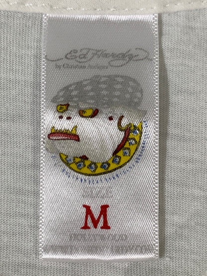 【中古品】【メンズ】 ED HARDY エドハーディー BIG PRINT TEE ビッグ プリント 半袖 Tシャツ メンズ トップス 146-260720-em-63-min サイズ：M カラー：ホワイト 万代Net店