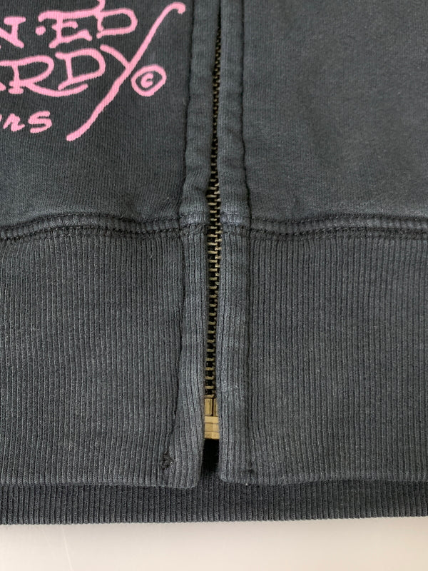 【中古品】【メンズ】 ED HARDY エドハーディ ZIP HOODIE ジップ フーディ ジップアップ メンズ ライトアウター パーカー 146-260720-em-60-min サイズ：Ｓ カラー：ブラック 万代Net店