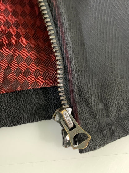 【中古品】【メンズ】 R.J.B アールジェイビー WORK JACKET ワークジャケット メンズ アウター ジップアップ 刺繍 145-260720-em-53-min サイズ：38 カラー：ブラック 万代Net店