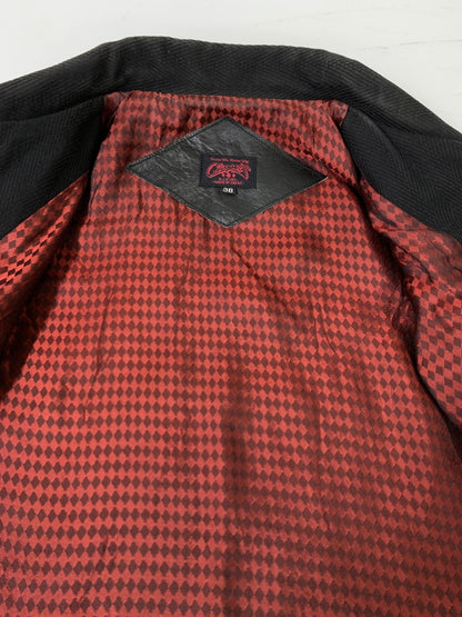 【中古品】【メンズ】 R.J.B アールジェイビー WORK JACKET ワークジャケット メンズ アウター ジップアップ 刺繍 145-260720-em-53-min サイズ：38 カラー：ブラック 万代Net店