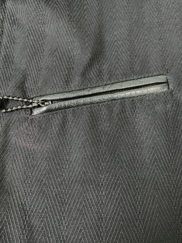 【中古品】【メンズ】 R.J.B アールジェイビー WORK JACKET ワークジャケット メンズ アウター ジップアップ 刺繍 145-260720-em-53-min サイズ：38 カラー：ブラック 万代Net店