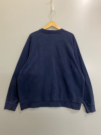 【現状渡し品】【メンズ】 NIKE ナイキ 00S LS SWEAT SHIRT スウェットシャツ 146-260721-zi-02-min サイズ：XL カラー：ネイビー 万代Net店