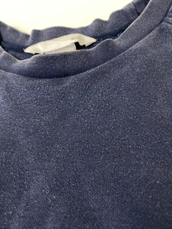 【現状渡し品】【メンズ】 NIKE ナイキ 00S LS SWEAT SHIRT スウェットシャツ 146-260721-zi-02-min サイズ：XL カラー：ネイビー 万代Net店