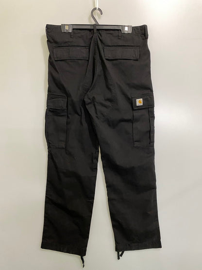 【中古品】【メンズ】 CARHARTT カーハート REGULAR CARGO PANTS カーゴパンツ ボトムス 157-260721-zi-33-min サイズ：36×32 カラー：ブラック 万代Net店