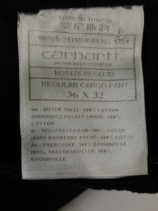 【中古品】【メンズ】 CARHARTT カーハート REGULAR CARGO PANTS カーゴパンツ ボトムス 157-260721-zi-33-min サイズ：36×32 カラー：ブラック 万代Net店
