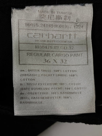 【中古品】【メンズ】 CARHARTT カーハート REGULAR CARGO PANTS カーゴパンツ ボトムス 157-260721-zi-33-min サイズ：36×32 カラー：ブラック 万代Net店