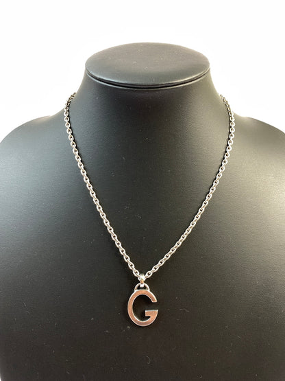 【中古品】【メンズ/レディース】 GUCCI グッチ Gマーク ネックレス アクセサリー 182-260723-jt-03-min カラー：シルバー 万代Net店