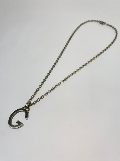 【中古品】【メンズ/レディース】 GUCCI グッチ Gマーク ネックレス アクセサリー 182-260723-jt-03-min カラー：シルバー 万代Net店