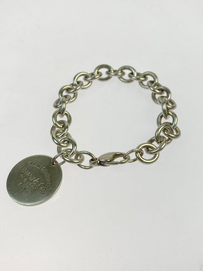 【中古品】【メンズ/レディース】 TIFFANY&CO ティファニー リターントゥ ラウンドタグ ブレスレット アクセサリー 182-260723-jt-02-min カラー：シルバー 万代Net店