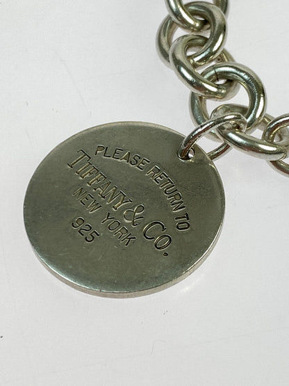 【中古品】【メンズ/レディース】 TIFFANY&CO ティファニー リターントゥ ラウンドタグ ブレスレット アクセサリー 182-260723-jt-02-min カラー：シルバー 万代Net店