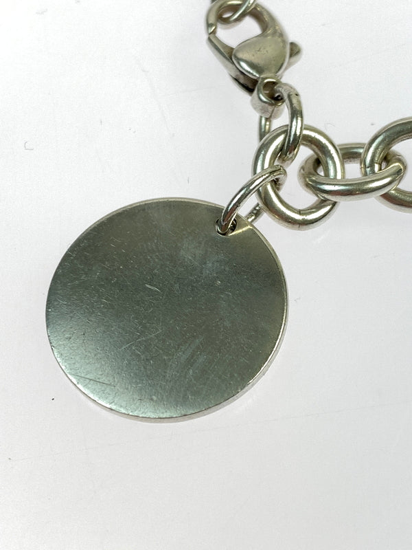 【中古品】【メンズ/レディース】 TIFFANY&CO ティファニー リターントゥ ラウンドタグ ブレスレット アクセサリー 182-260723-jt-02-min カラー：シルバー 万代Net店