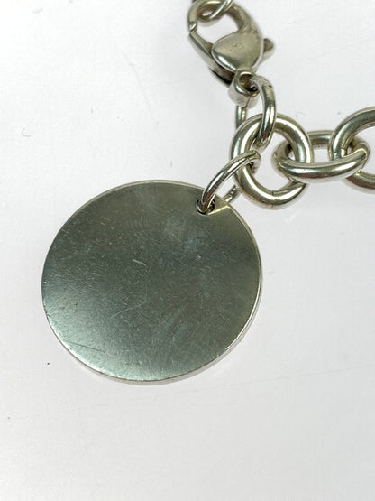 【中古品】【メンズ/レディース】 TIFFANY&CO ティファニー リターントゥ ラウンドタグ ブレスレット アクセサリー 182-260723-jt-02-min カラー：シルバー 万代Net店