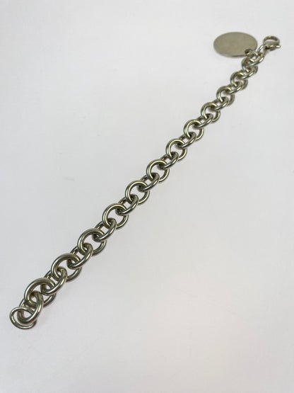 【中古品】【メンズ/レディース】 TIFFANY&CO ティファニー リターントゥ ラウンドタグ ブレスレット アクセサリー 182-260723-jt-02-min カラー：シルバー 万代Net店