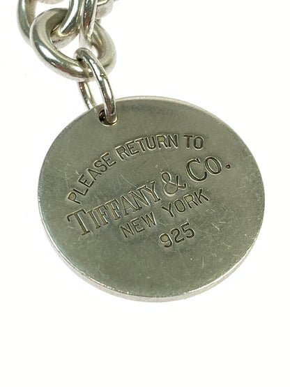 【中古品】【メンズ/レディース】 TIFFANY&CO ティファニー リターントゥ ラウンドタグ ブレスレット アクセサリー 182-260723-jt-02-min カラー：シルバー 万代Net店