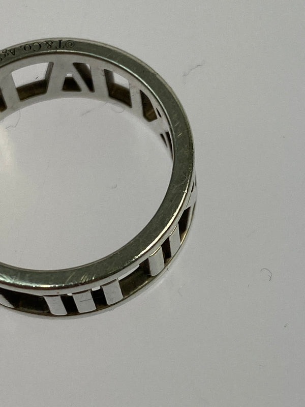 【中古品】【メンズ/レディース】 TIFFANY&CO ティファニー オープン アトラス リング 指輪 アクセサリー 182-260723-jt-01-min カラー：シルバー 11号 万代Net店