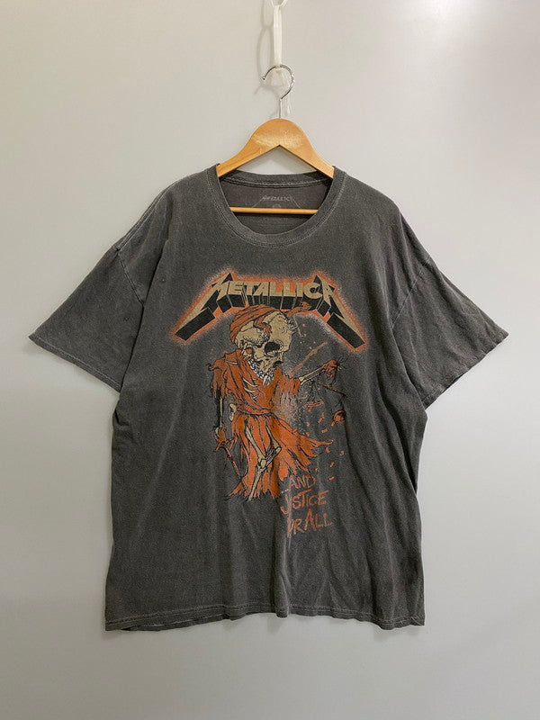 【現状渡し品】【メンズ】 USED ユーズド MARALLICA SS PRINT TEE プリント Tシャツ トップス 146-260721-zi-04-min サイズ：L カラー：グレー 万代Net店