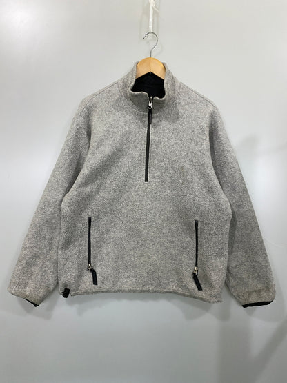 【中古品】【メンズ】 PATAGONIA パタゴニア REVERSIBLE GLISSADE PULLOVER 30273 90S USA製 リバーシブル グリセード プルオーバー メンズ アウター ナイロン フリース 144-260724-jt-01-min サイズ：M カラー：ブラック/グレー 万代Net店