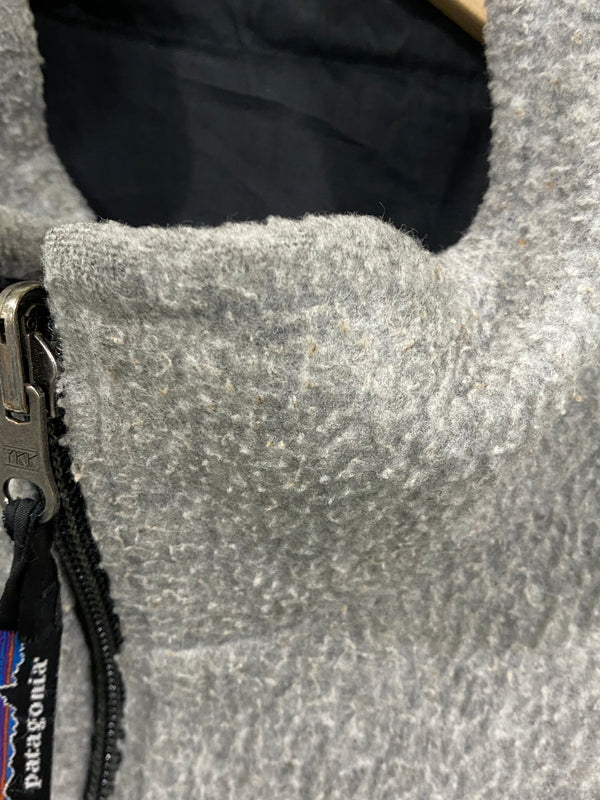 【中古品】【メンズ】 PATAGONIA パタゴニア REVERSIBLE GLISSADE PULLOVER 30273 90S USA製 リバーシブル グリセード プルオーバー メンズ アウター ナイロン フリース 144-260724-jt-01-min サイズ：M カラー：ブラック/グレー 万代Net店