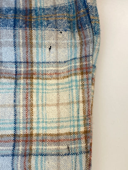【中古品】【メンズ】 PENDLETON テンダーロイン WOOL PLAID LOOP SHIRT 70S ウール プレイド ループシャツ 70年代 メンズ 長袖シャツ ヴィンテージ 144-260720-em-86-min サイズ：Ｓ カラー：ブルー系 万代Net店