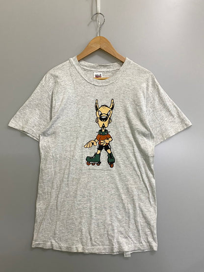 【中古品】【メンズ】 ANVIL アンビル USA製 90S SS PRINT TEE プリント Tシャツ トップス 146-260721-zi-03-min サイズ：M カラー：グレー 万代Net店