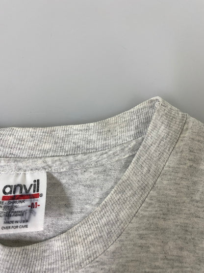【中古品】【メンズ】 ANVIL アンビル USA製 90S SS PRINT TEE プリント Tシャツ トップス 146-260721-zi-03-min サイズ：M カラー：グレー 万代Net店