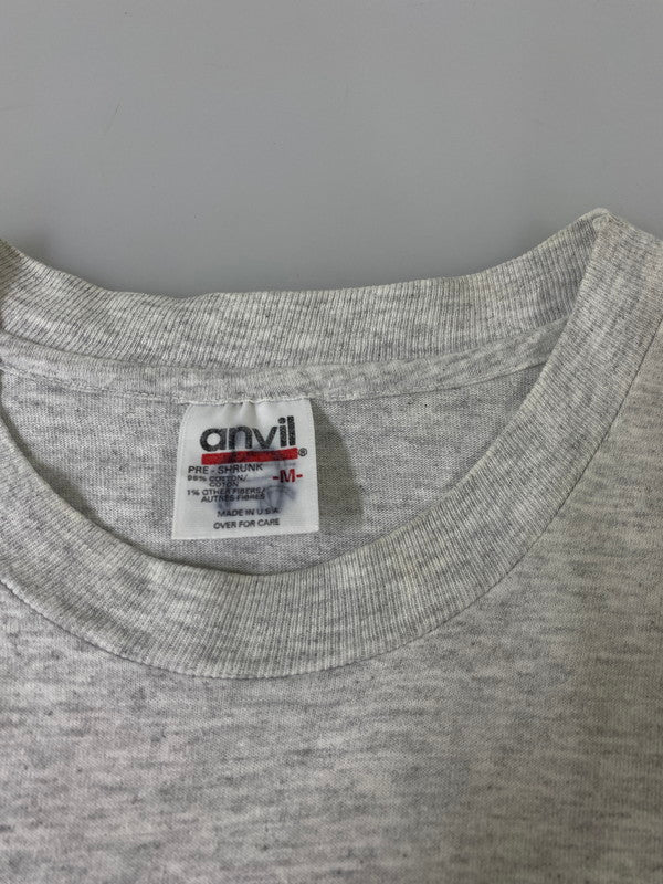 【中古品】【メンズ】 ANVIL アンビル USA製 90S SS PRINT TEE プリント Tシャツ トップス 146-260721-zi-03-min サイズ：M カラー：グレー 万代Net店