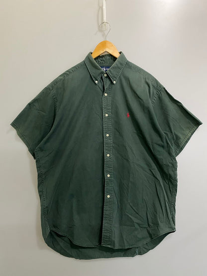 【中古品】【メンズ】 POLO RALPH LAUREN ポロ・ラルフローレン BLAIRE SS SHIRT 半袖 シャツ トップス 146-260721-zi-06-min サイズ：L カラー：モスグリーン 万代Net店