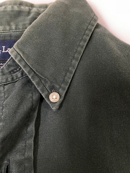 【中古品】【メンズ】 POLO RALPH LAUREN ポロ・ラルフローレン BLAIRE SS SHIRT 半袖 シャツ トップス 146-260721-zi-06-min サイズ：L カラー：モスグリーン 万代Net店