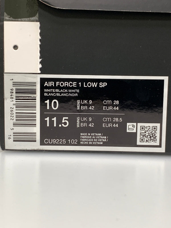 【中古品】【メンズ】 SUPREME シュプリーム × NIKE ナイキ AIR FORCE 1 LOW CU9225-102 エアフォース1 ロー スニーカー メンズ シューズ 靴 160-260723-em-14-min サイズ：28.0cm カラー：WHITE BLACK 万代Net店