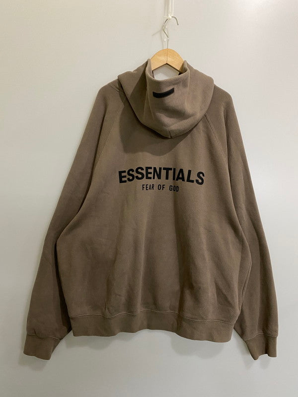 【中古品】【メンズ】 FOG ESSENTIALS エフオージーエッセンシャルズ 090233 LOGO HOODED ロゴ フーデッド 142-260721-zi-07-min サイズ：XL カラー：ライトブラウン系 万代Net店
