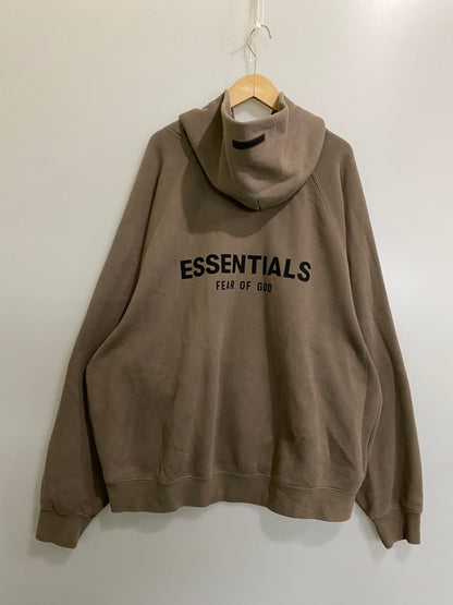 【中古品】【メンズ】 FOG ESSENTIALS エフオージーエッセンシャルズ 090233 LOGO HOODED ロゴ フーデッド 142-260721-zi-07-min サイズ：XL カラー：ライトブラウン系 万代Net店