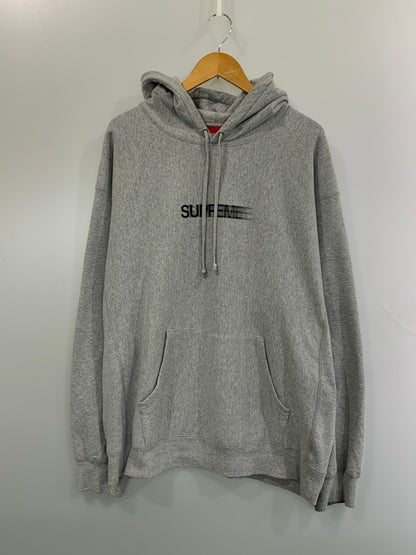 【中古品】【メンズ】 SUPREME シュプリーム 20SS MOTION LOGO HOODED SWEATSHIRT 2020年春夏 モーション ロゴ フーディ スウェット パーカー トップス 149-260723-jt-29-min サイズ：XXL カラー：グレー 万代Net店