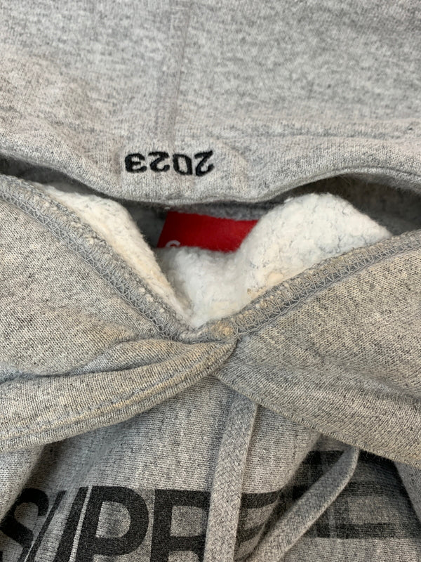 【中古品】【メンズ】 SUPREME シュプリーム 20SS MOTION LOGO HOODED SWEATSHIRT 2020年春夏 モーション ロゴ フーディ スウェット パーカー トップス 149-260723-jt-29-min サイズ：XXL カラー：グレー 万代Net店